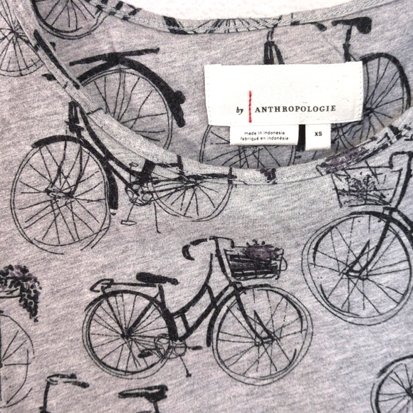 Anthro Grey Bicycle New Weekend Top - Picture 3 of 5